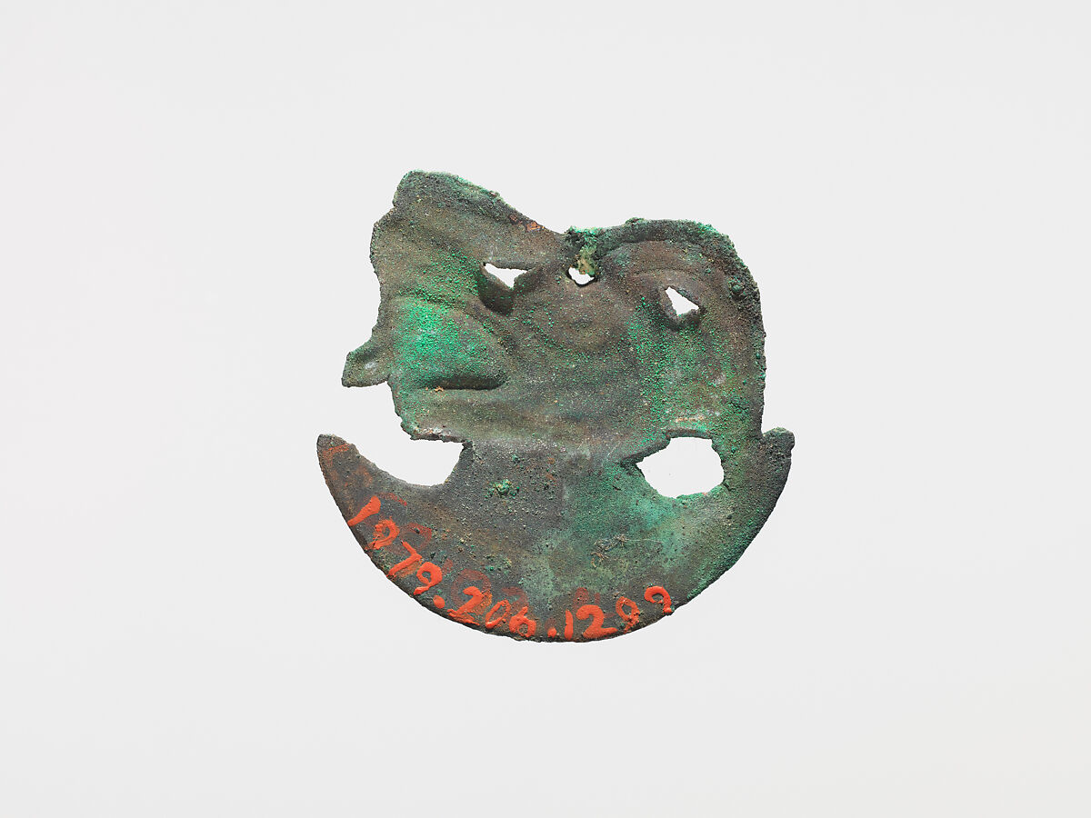 Crescent Ornaments, Copper, Moche