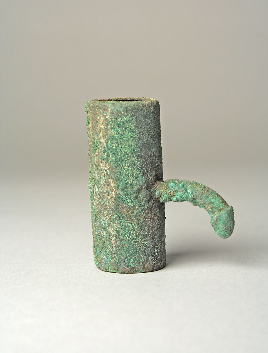 Spear Thrower End Piece: Phallus, Copper, Moche