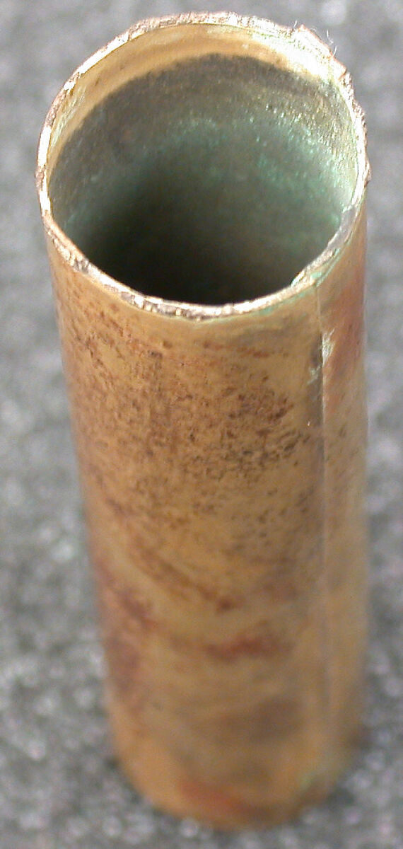 Earflare Shaft, Gilded copper, Moche