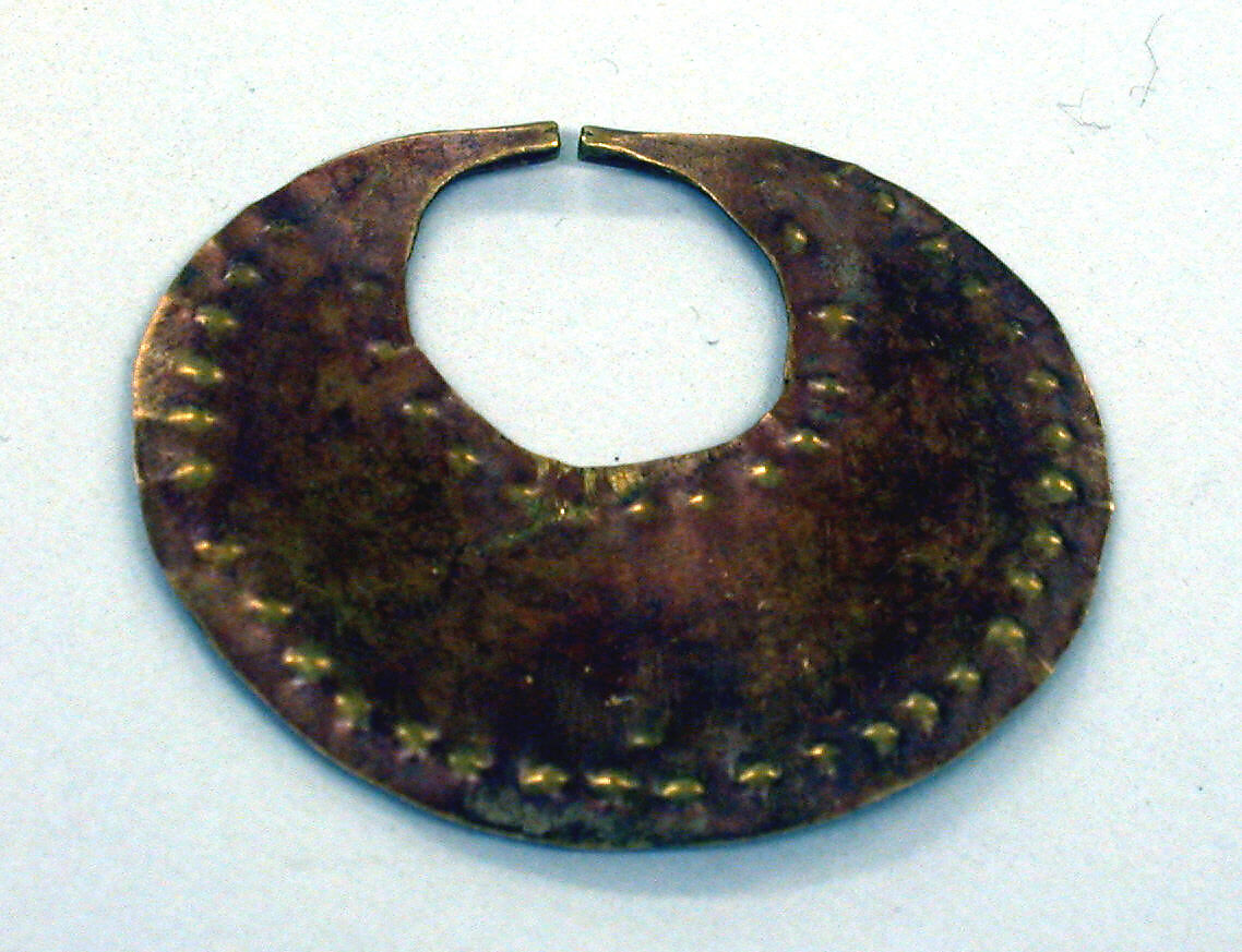 Nose Ornament, Gold, Moche 