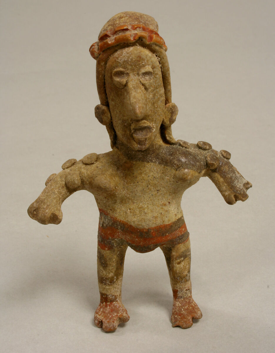 Standing Figure, Ceramic, slip, Jalisco 