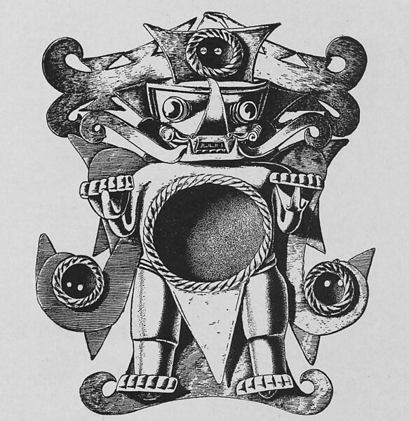 Frog Pendant, Gold, ceramic, Greater Coclé