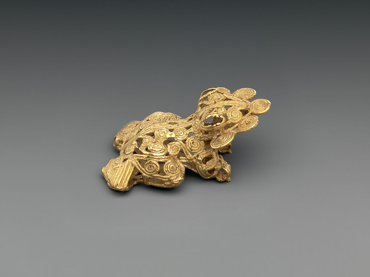 Frog Pendant, Gold (cast), Venado Beach 