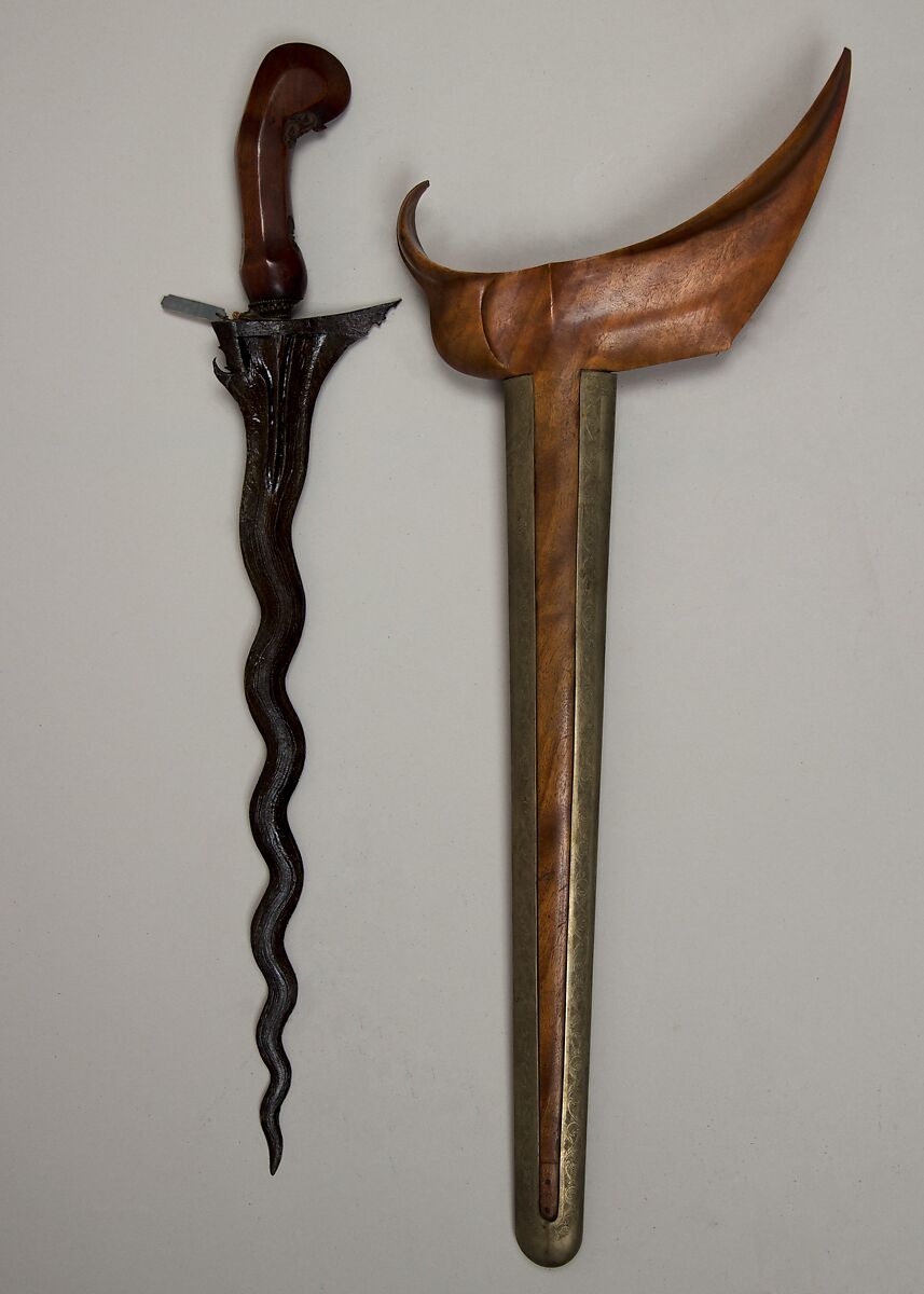 Kris with Sheath, Wood, Javanese 