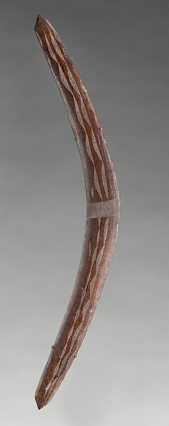 Boomerang, Wood, pigment, Probably western Queensland 