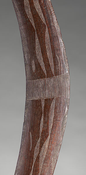 Boomerang, Wood, pigment, Probably western Queensland