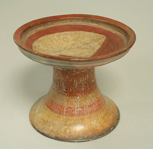 Painted Pedestal Bowl