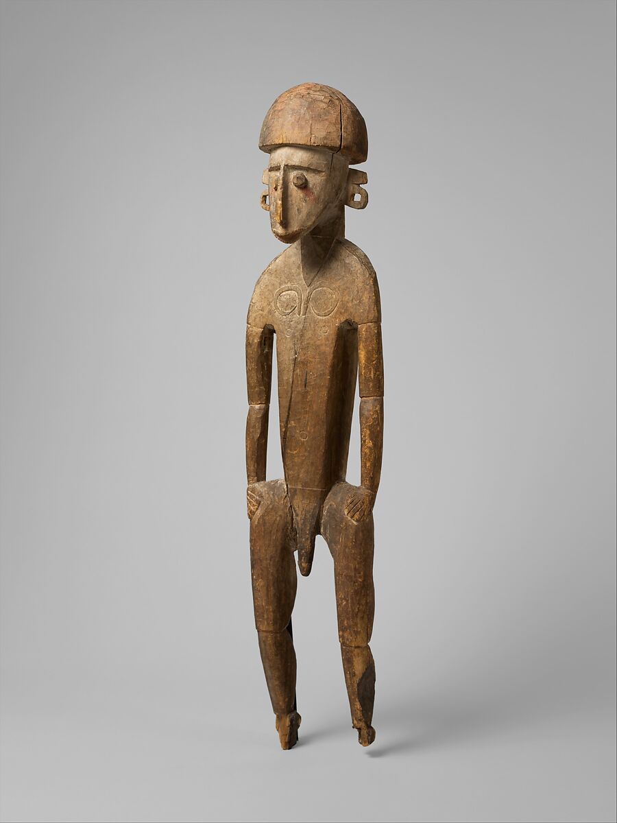 Ancestor Figure (Silum or Telum), Wood, paint, Anjam people 