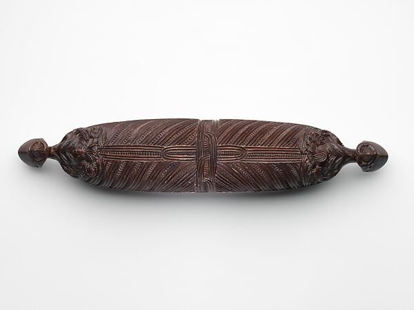 Treasure Box (Wakahuia), Wood, shell, feathers, fiber, Maori people
