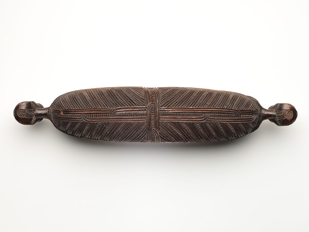 Treasure Box (Wakahuia), Wood, shell, feathers, fiber, Maori people
