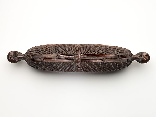 Treasure Box (Wakahuia), Wood, shell, feathers, fiber, Maori people