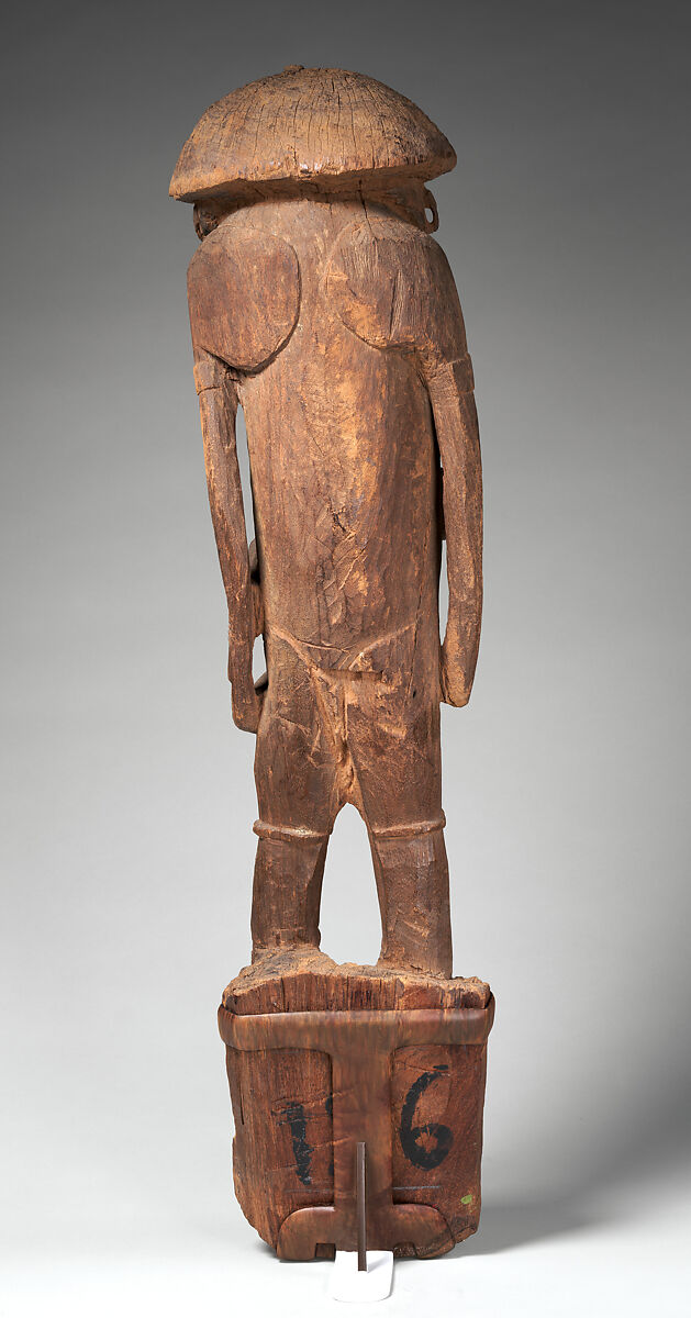House post figure, Lake Sentani artist, Wood, Sentani people