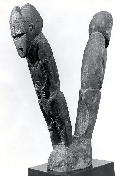 House Post Figure, Wood, Sentani people
