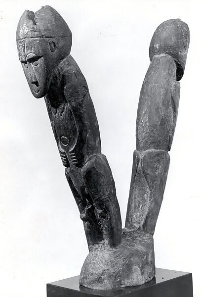 House Post Figure, Wood, Sentani people 