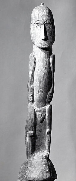 House Post Figure, Wood, Sentani people