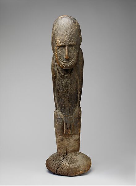House Post Figure, Wood, Sentani people