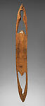 Figure or Spirit Board, Wood, paint, fiber, Kerewa people 