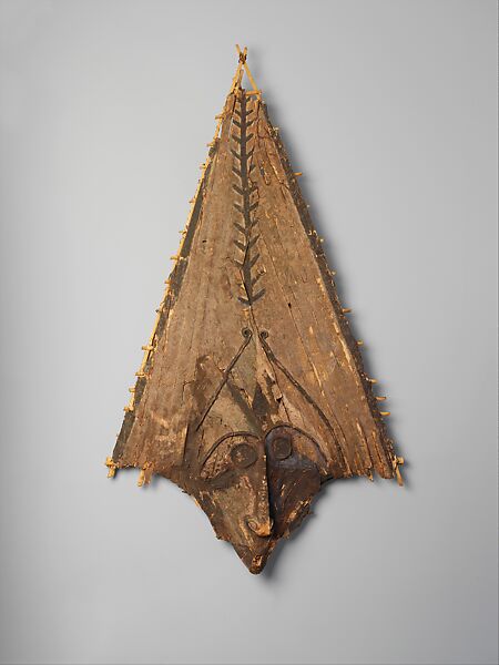 Architectural Ornament, Bark, leaves, bamboo, vegetable fiber, paint, Malakula 