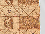 Barkcloth Panel (Ngatu Tahina), Barkcloth, pigment, Tonga