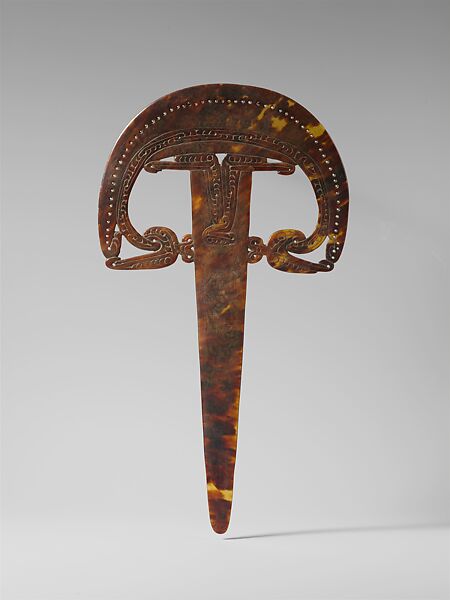 Lime Spatula/Currency Holder (Gabaela or 'Nga), Turtle shell, Massim region 