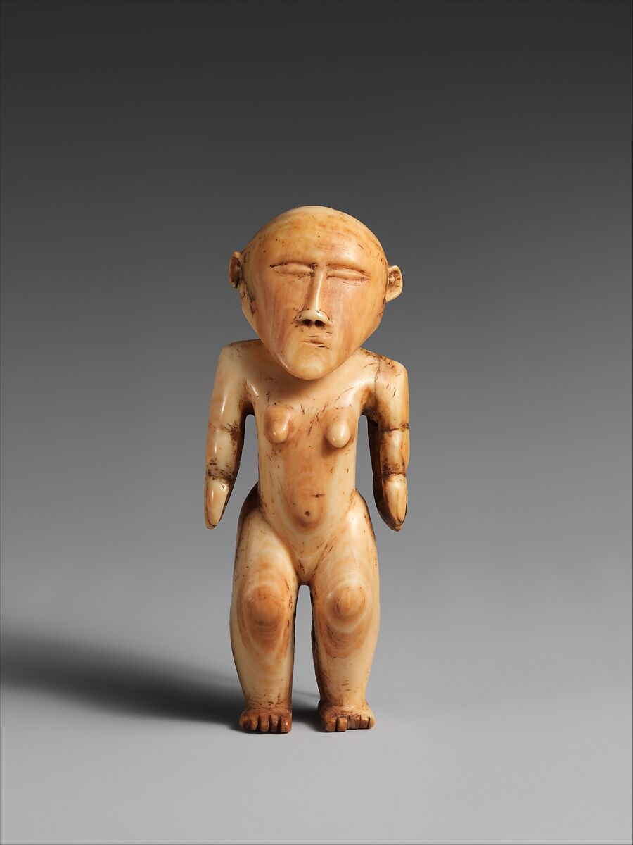 'Otua fefine (deity figure), Ha'apai Islands artist, Whale ivory, Ha'apai Islands