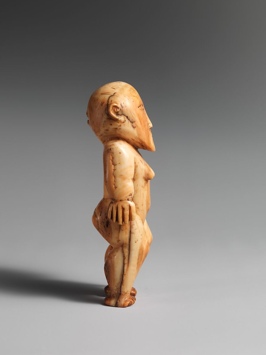 'Otua fefine (deity figure), Ha'apai Islands artist, Whale ivory, Ha'apai Islands
