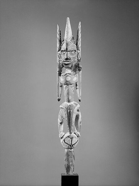 Funerary Carving (Malagan), Wood, paint, shell, vegetable fiber, Northern New Ireland 