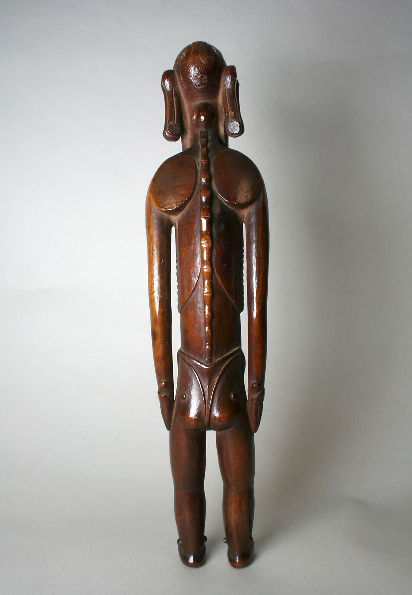 Male Figure (Moai Kavakava), Wood, obsidian, bone, Rapa Nui people