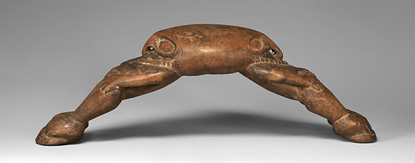 Headrest, Wood, pigment, Murik Lakes