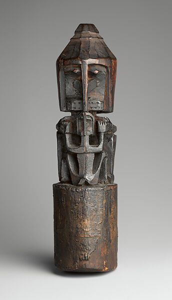 Korwar (charm and stopper), Cenderawasih Bay artist, Wood, Cenderawasih Bay 
