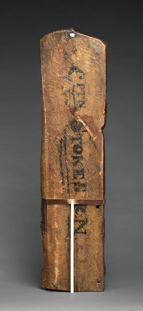 Amo (house post figure), Māori artist, Wood, Maori people, Te Arawa
