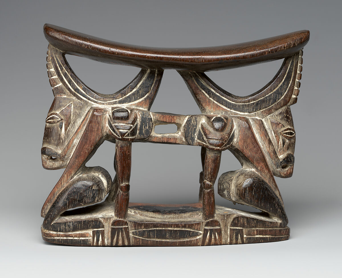 Headrest, Wood, lime, Tami Islands 