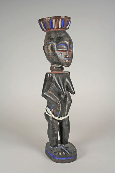 Female Figure, Wood, beads, pigment, Kulango peoples 