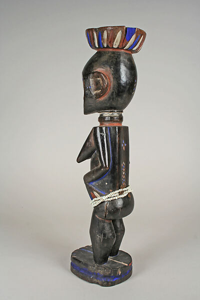 Female Figure, Wood, beads, pigment, Kulango peoples