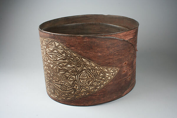 Bark Belt, Bark, lime, fiber, paint, Elema people