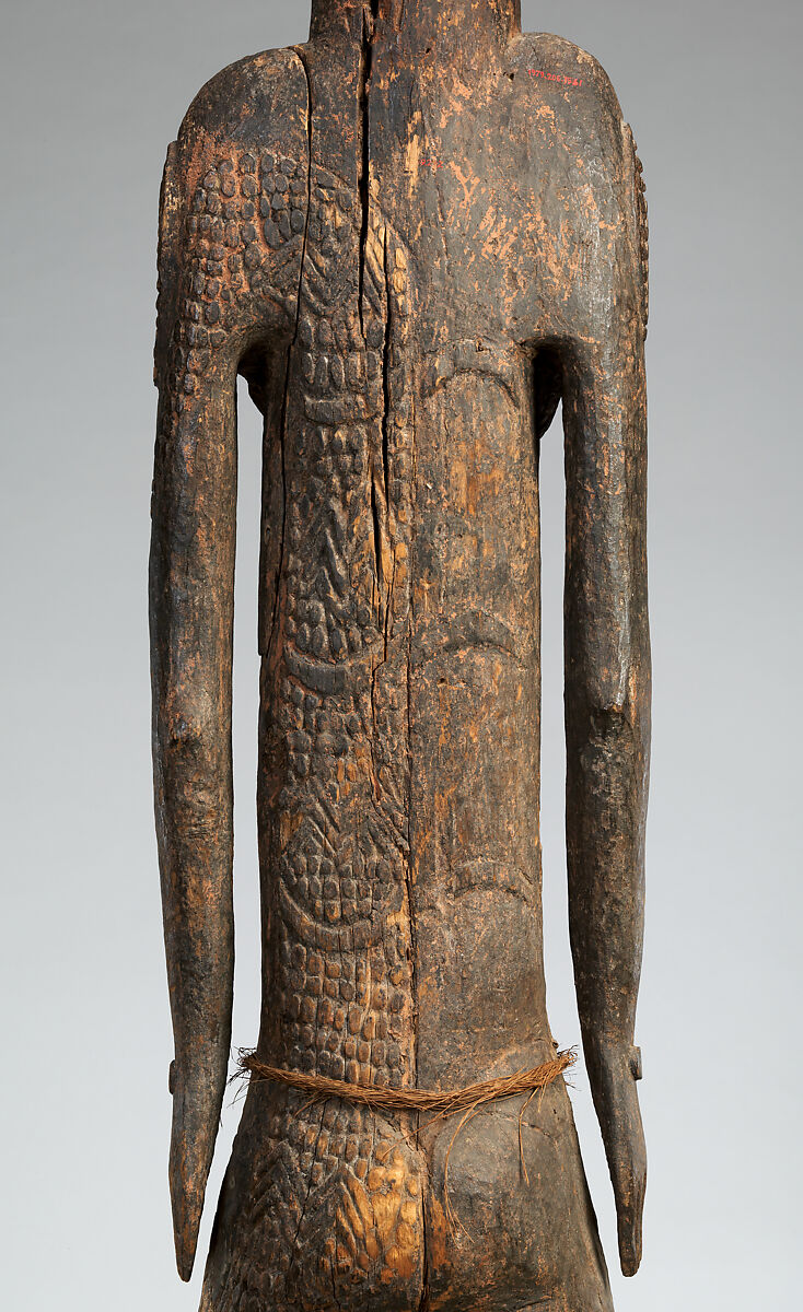 Ancestor Figure, Wood, paint, fiber, ferrous metal, Sawos people