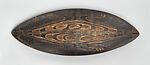 Hotè (bowl), Lake Sentani artist, Wood, paint, Sentani people