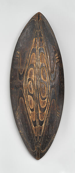Hotè (bowl), Lake Sentani artist, Wood, paint, Sentani people 
