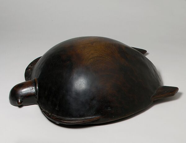 Turtle-Shaped Bowl (Darivonu), Wood, Fijian 