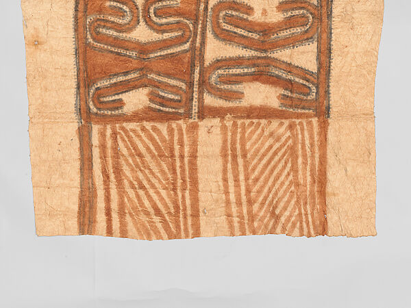 Barkcloth Panel, Barkcloth, pigment, Collingwood Bay