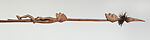 Paddle, Vaman, Wood, cassowary feathers, fiber, paint, Asmat people
