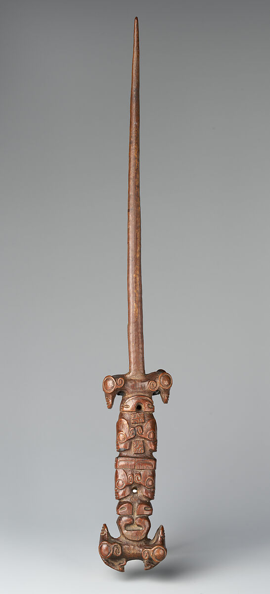 Fan Handle (Ke'e), Wood, Marquesan (Enata) people 