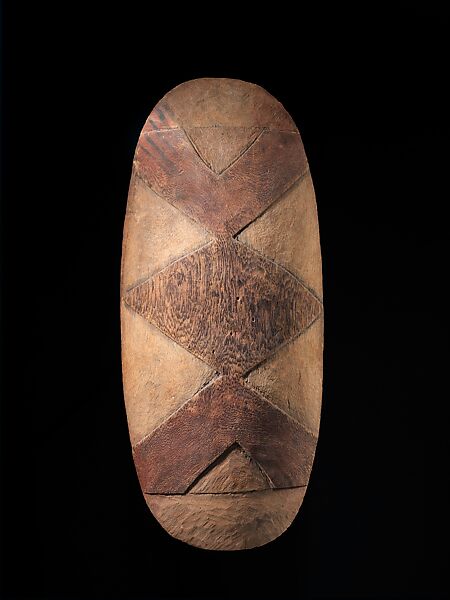 Shield, Wood, paint, Central Queensland 