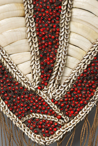 Pectoral Ornament, Pig tusks, nassa shells, seeds, fiber, resin, North coast, Aitape region