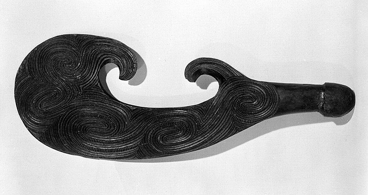 Hand Club Wahaika Maori People Te Arawa The Metropolitan Museum Of Art