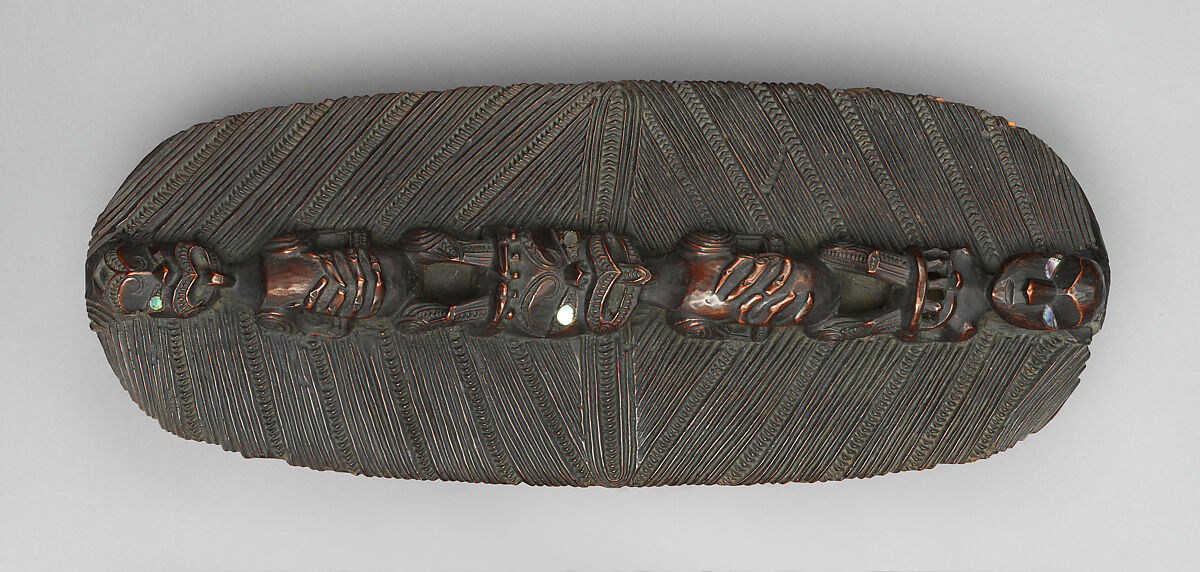 Treasure Box (Wakahuia), Wood, mother-of-pearl, Maori people, Te Arawa