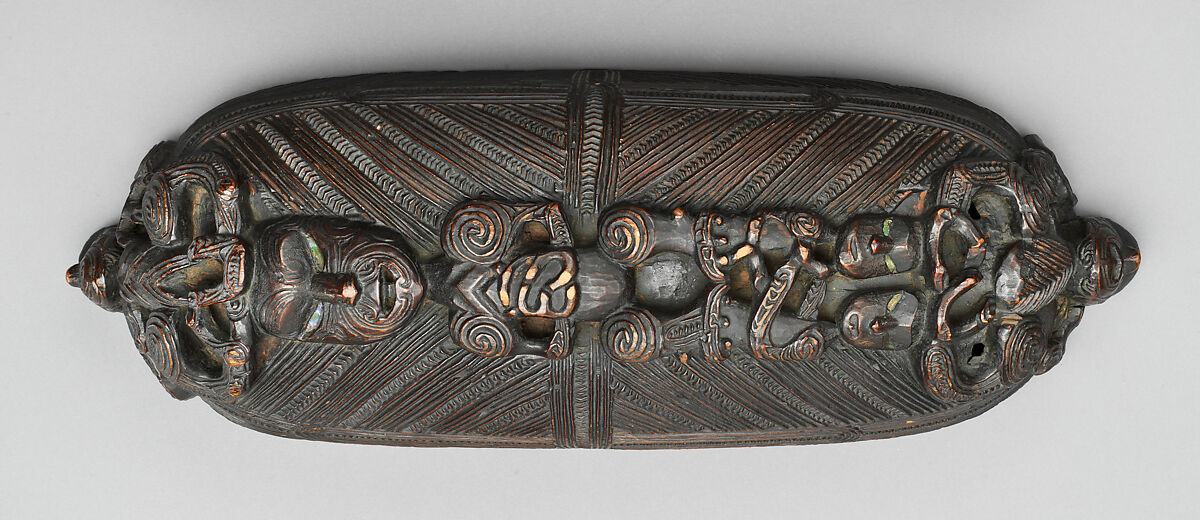 Treasure Box (Wakahuia), Wood, mother-of-pearl, Maori people, Te Arawa