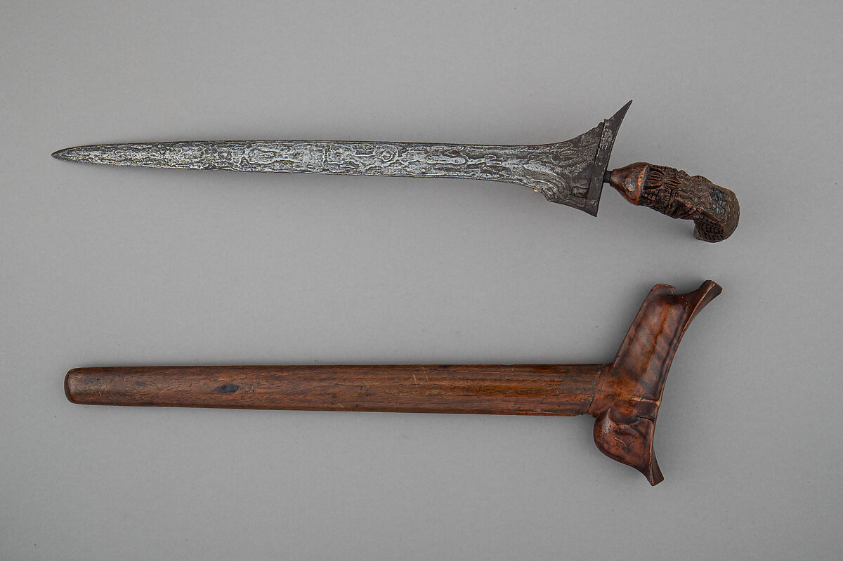 Kris with Sheath, Steel, wood, Sumatran