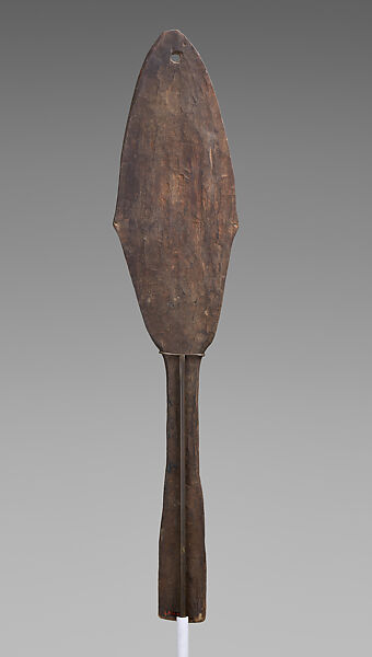 Spirit Board?, Wood, paint, fiber, Papua New Guinea