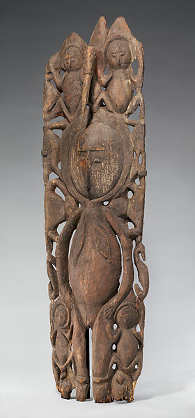 Figure (Nggwalndu), Wood, paint, Abelam people